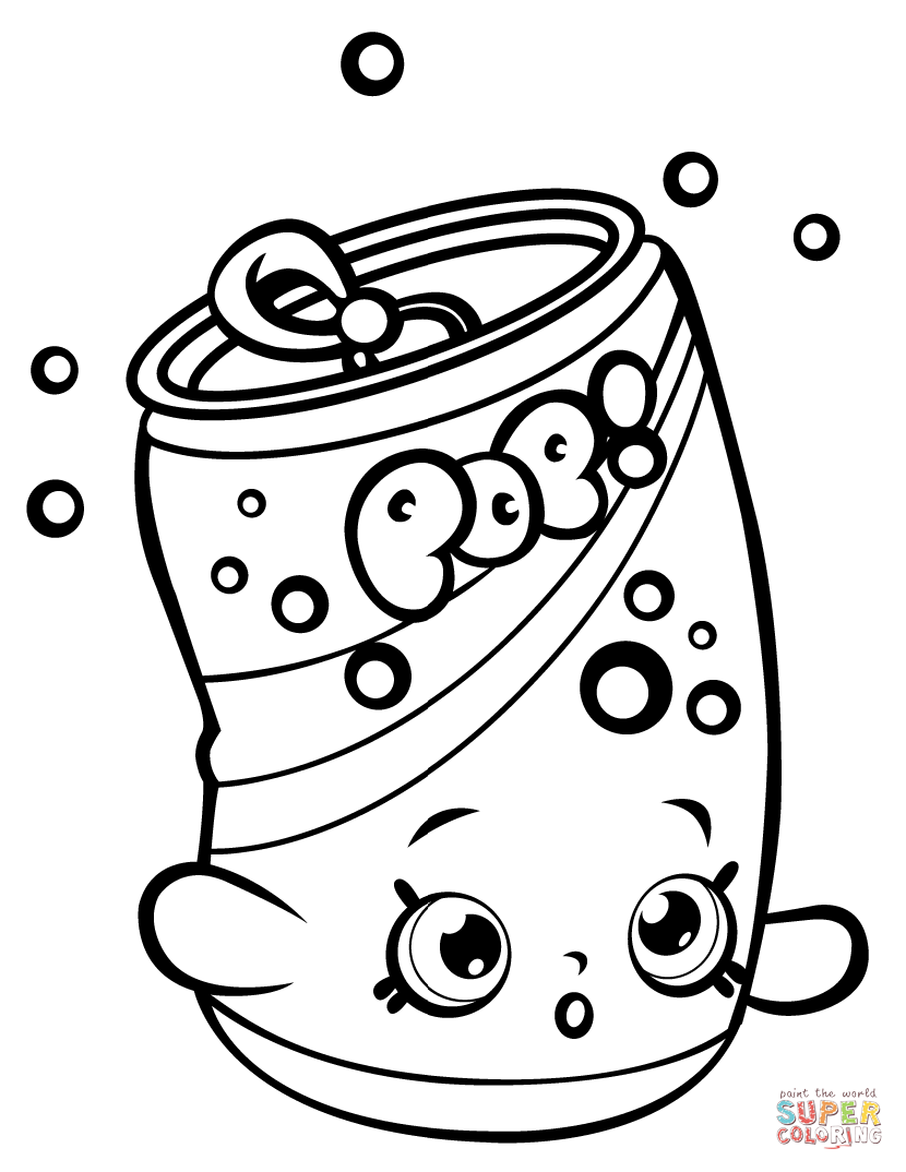 830x1074 Soda Pops Shopkin Coloring Page With Pictures To Print