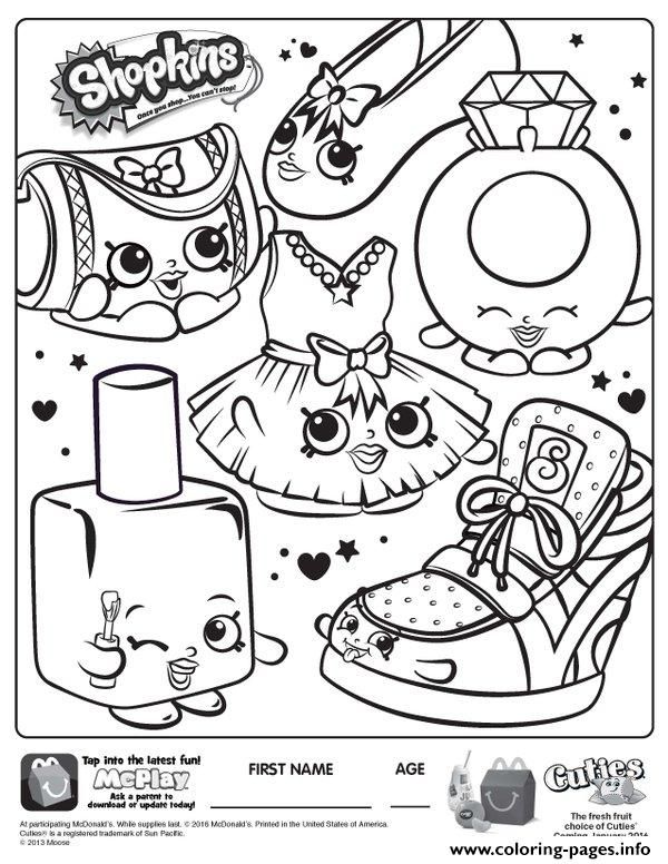 600x776 Shopkins Coloring Pages To Print Shopkins Logo Printables