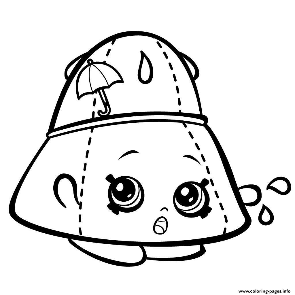 1024x1024 Print Rain Hat Taylor Rayne Shopkins Season Coloring Pages