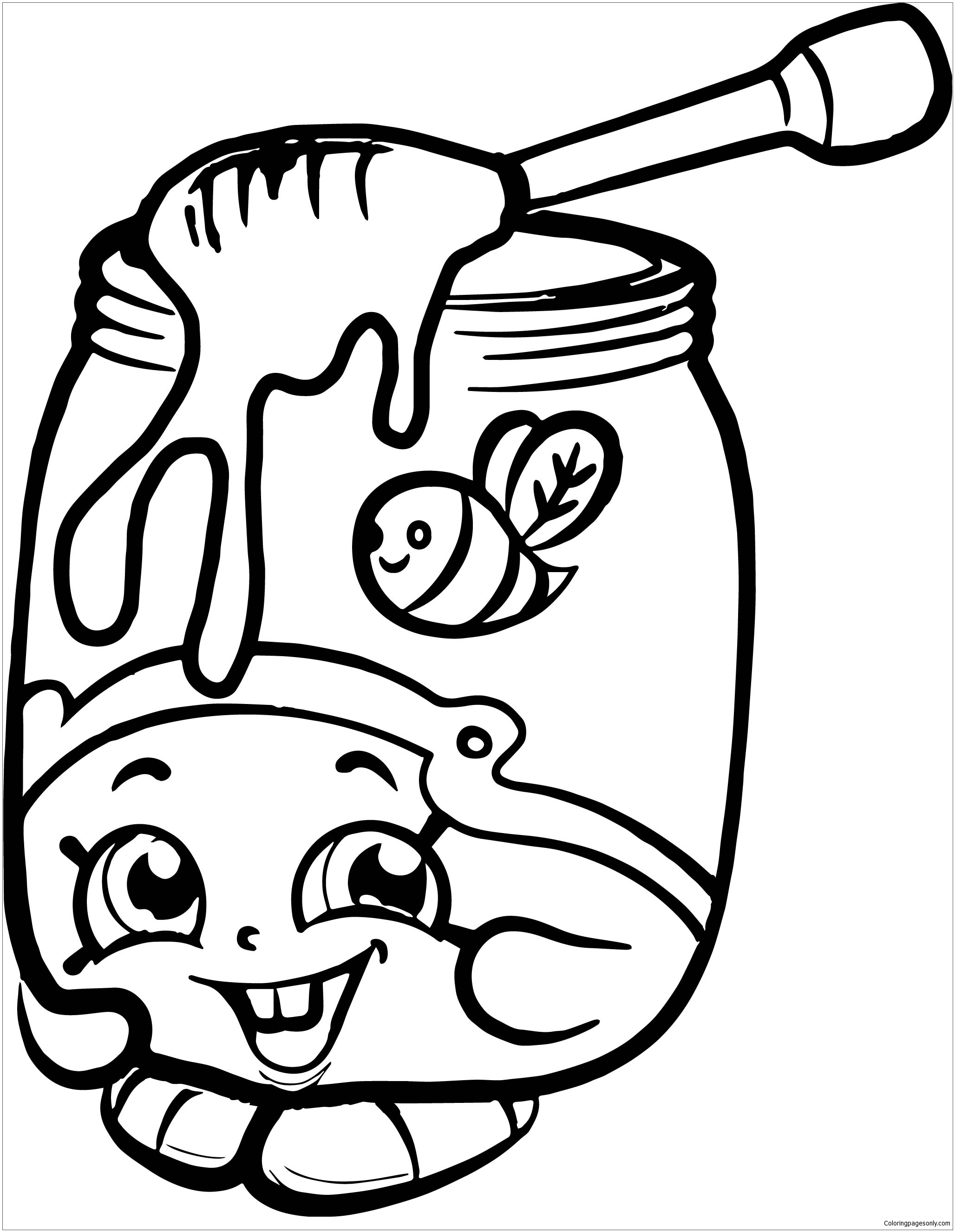 2056x2653 New Honeeey Shopkins Season Coloring Page Free Coloring Pages