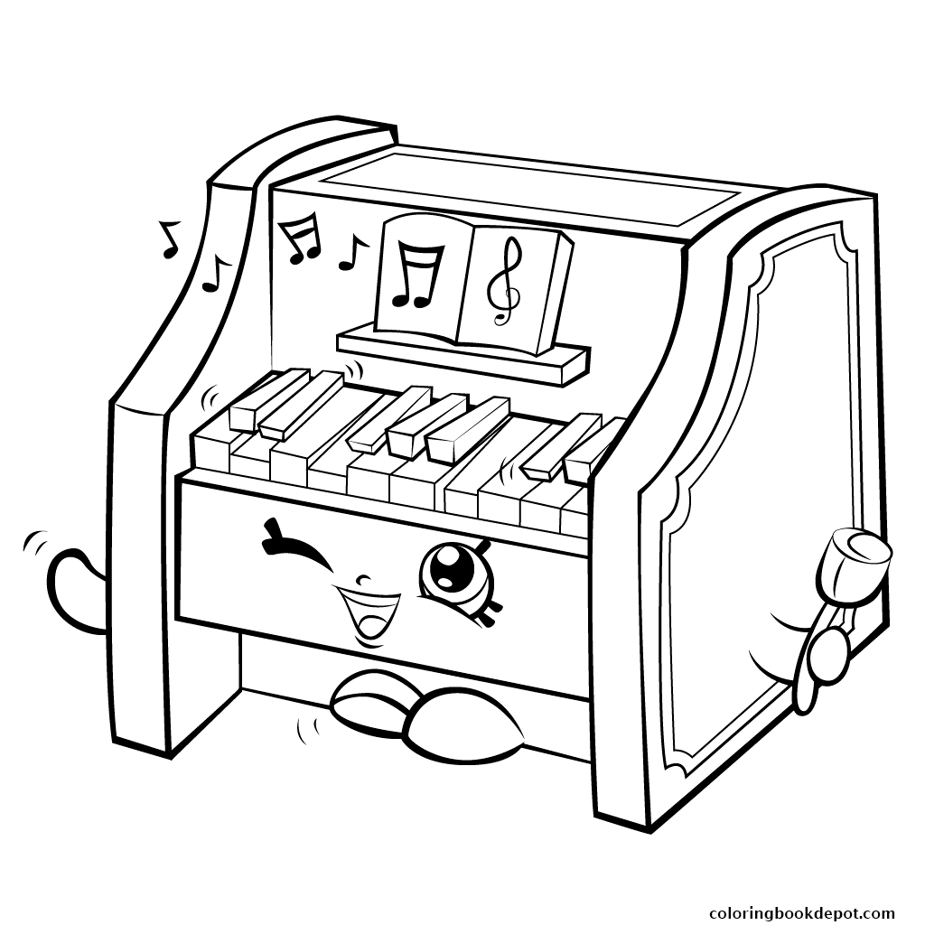 1024x1024 Piano Shopkins Season Coloring Pages