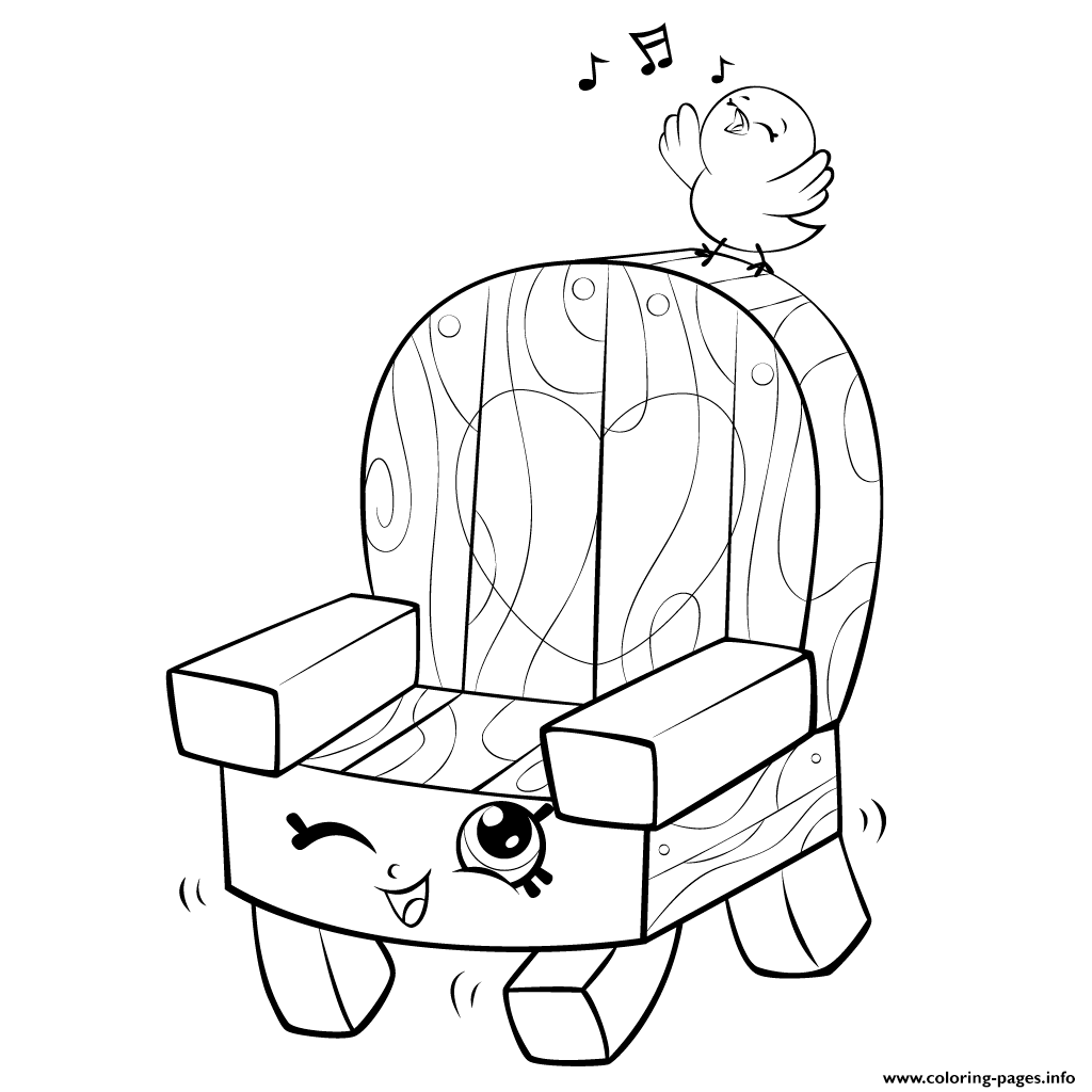 1024x1024 Garden Chair And Bird Shopkins Season Coloring Pages Printable