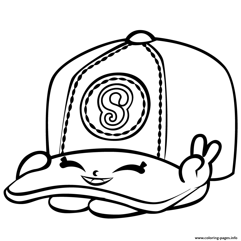 1024x1024 Fresh Print Baseball Casper Cap Shopkins Season Coloring Pages