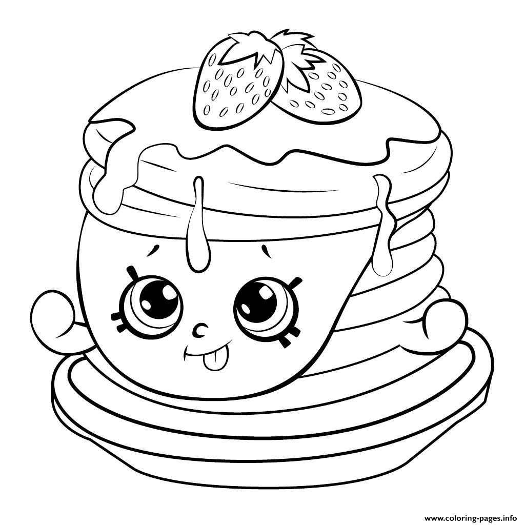 1024x1024 Ultra Rare Strawberry Pancake Shopkins Season Coloring Pages