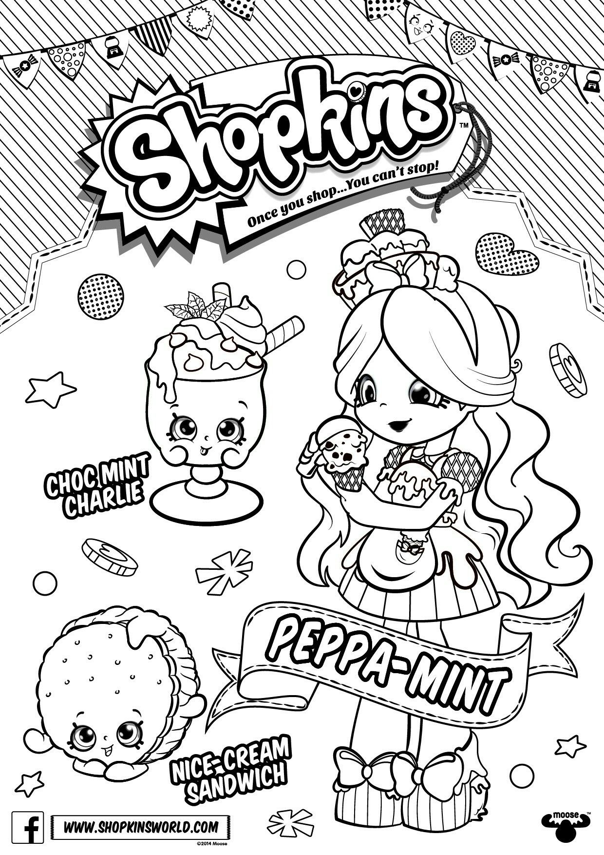 1240x1754 Shopkins Shoppies Coloring Page Shopkins Birthday
