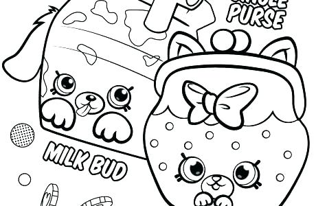 460x300 Coloring Pages Shopkins