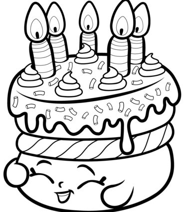 371x425 Shopkins Coloring Pages Wishes Cake Wishes Shopkin Coloring Page