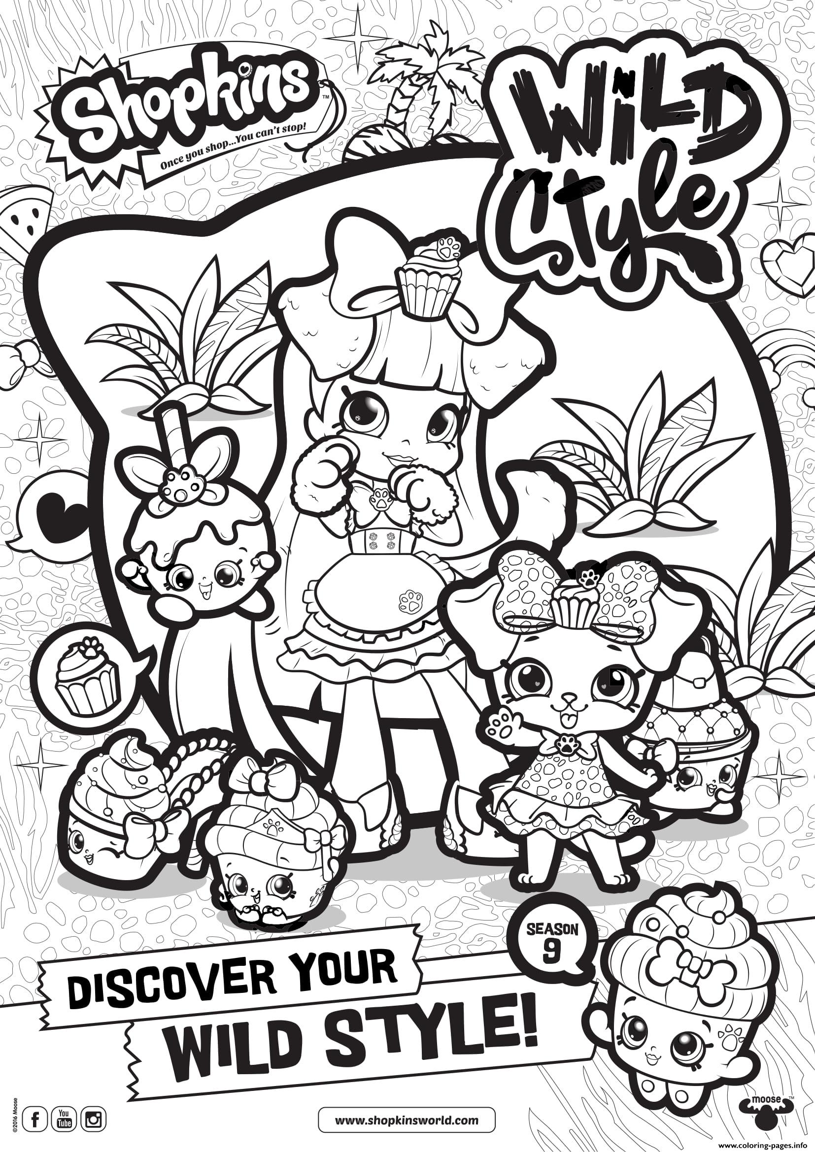 1654x2339 Shopkins Season Wild Style Coloring Pages Printable