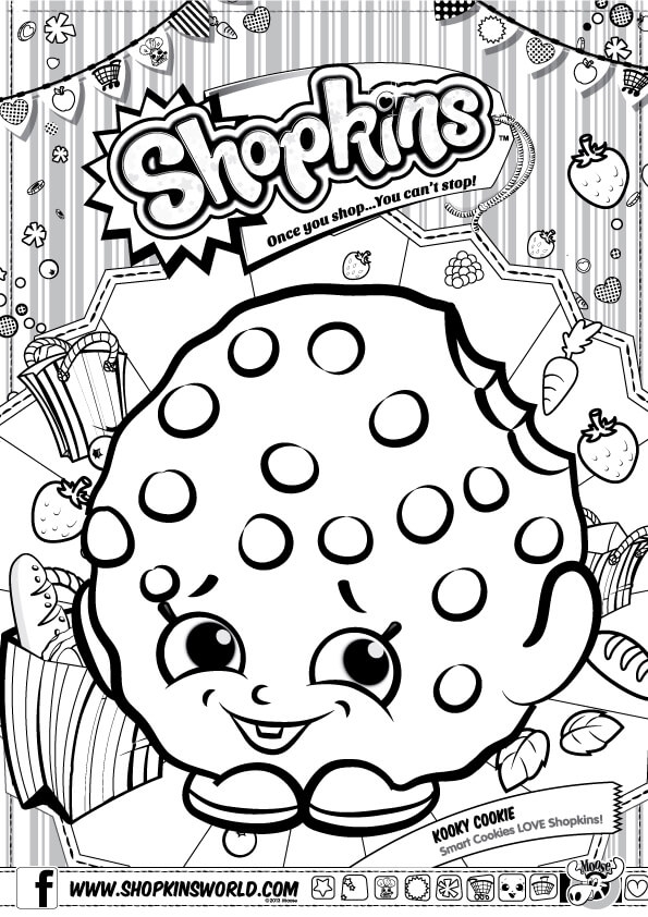 595x842 Shopkins World Coloring Pages Official Shopkins Cookie Shopkins