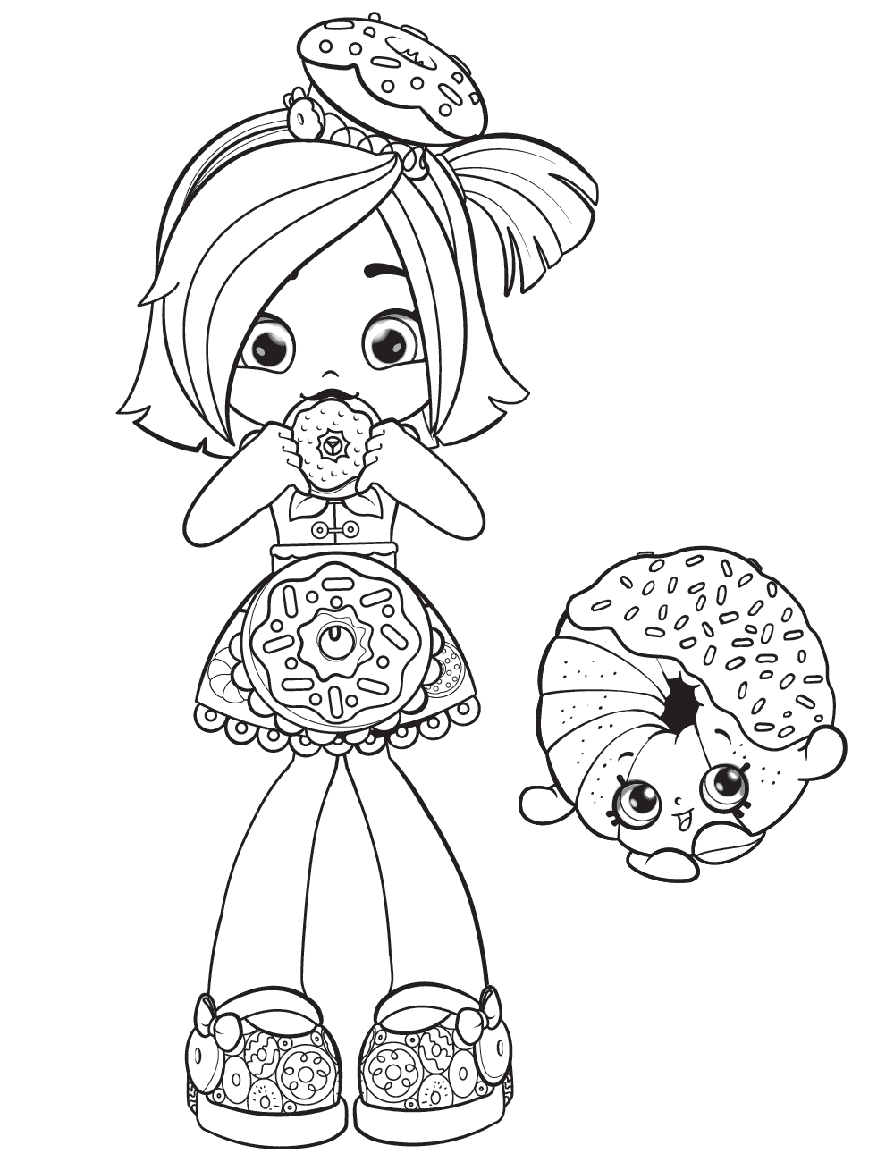 1000x1300 Shopkins Dolls Coloring Pages