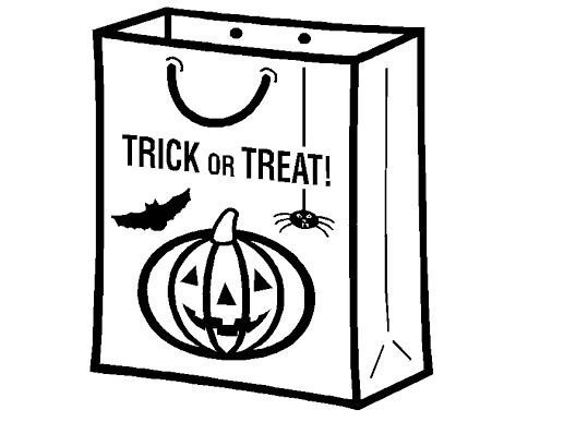 528x387 Trick Or Treat Bag Coloring Page Drawing Board Weekly