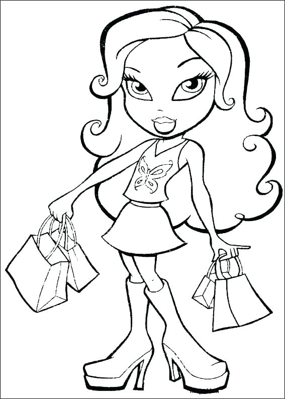 Shopping Bag Coloring Page at GetDrawings | Free download