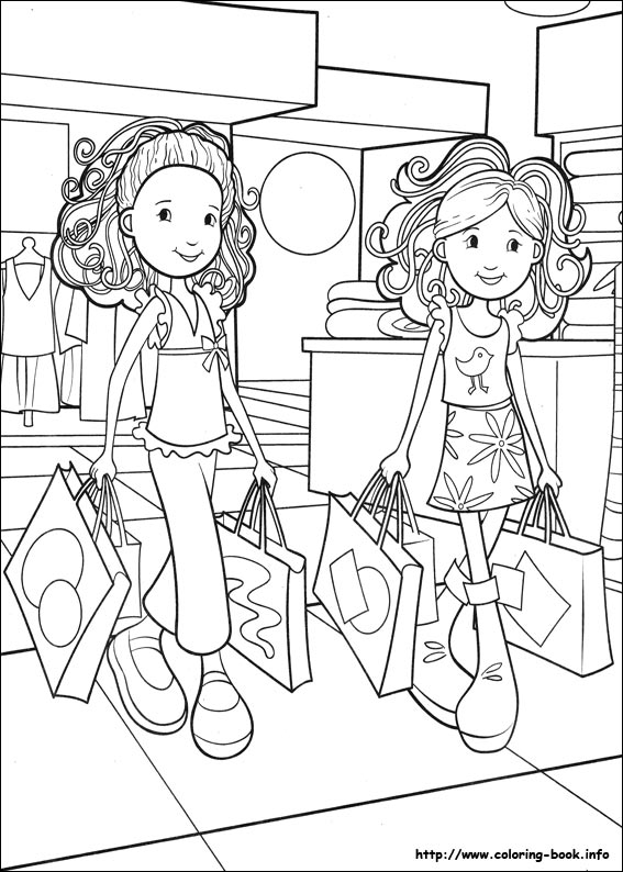 567x794 Groovy Girls Coloring Picture