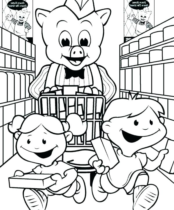 600x724 Shopping Coloring Pages Shopping Coloring Color Online Shopping