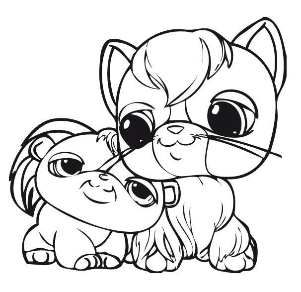 606x587 Cute Dog Littlest Pet Shop Coloring Pages