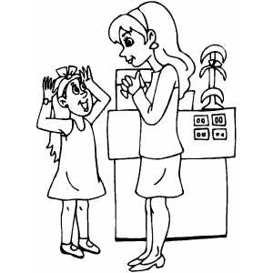 300x300 Girl Shopping Coloring Sheet