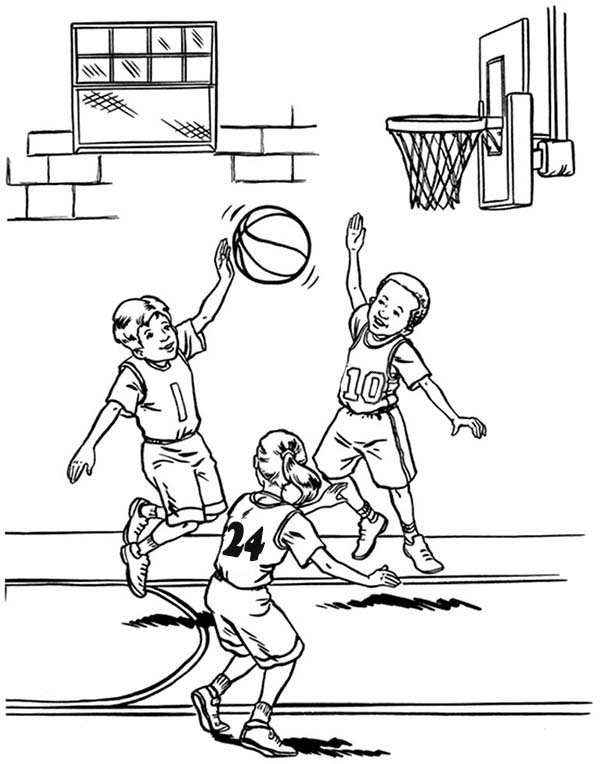 600x764 Nba Player Blocked Shot Coloring Page Color Luna