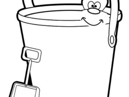 440x330 Picture Of Shovel And Beach Bucket Coloring Pages Best, Sand