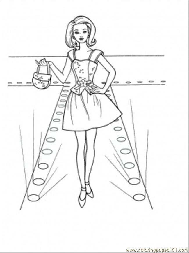 650x868 Fashion Show Coloring Page