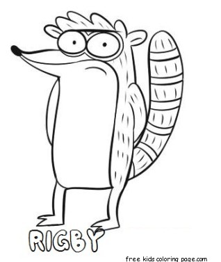 318x377 Printable Regular Show Mordecai And Rigby Coloring Pagesfree