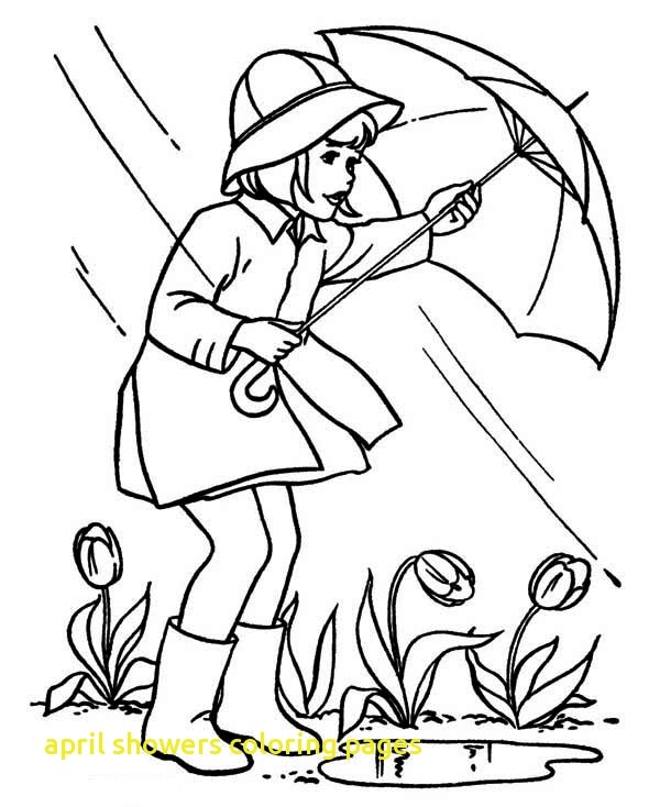 600x734 April Showers Coloring Pages