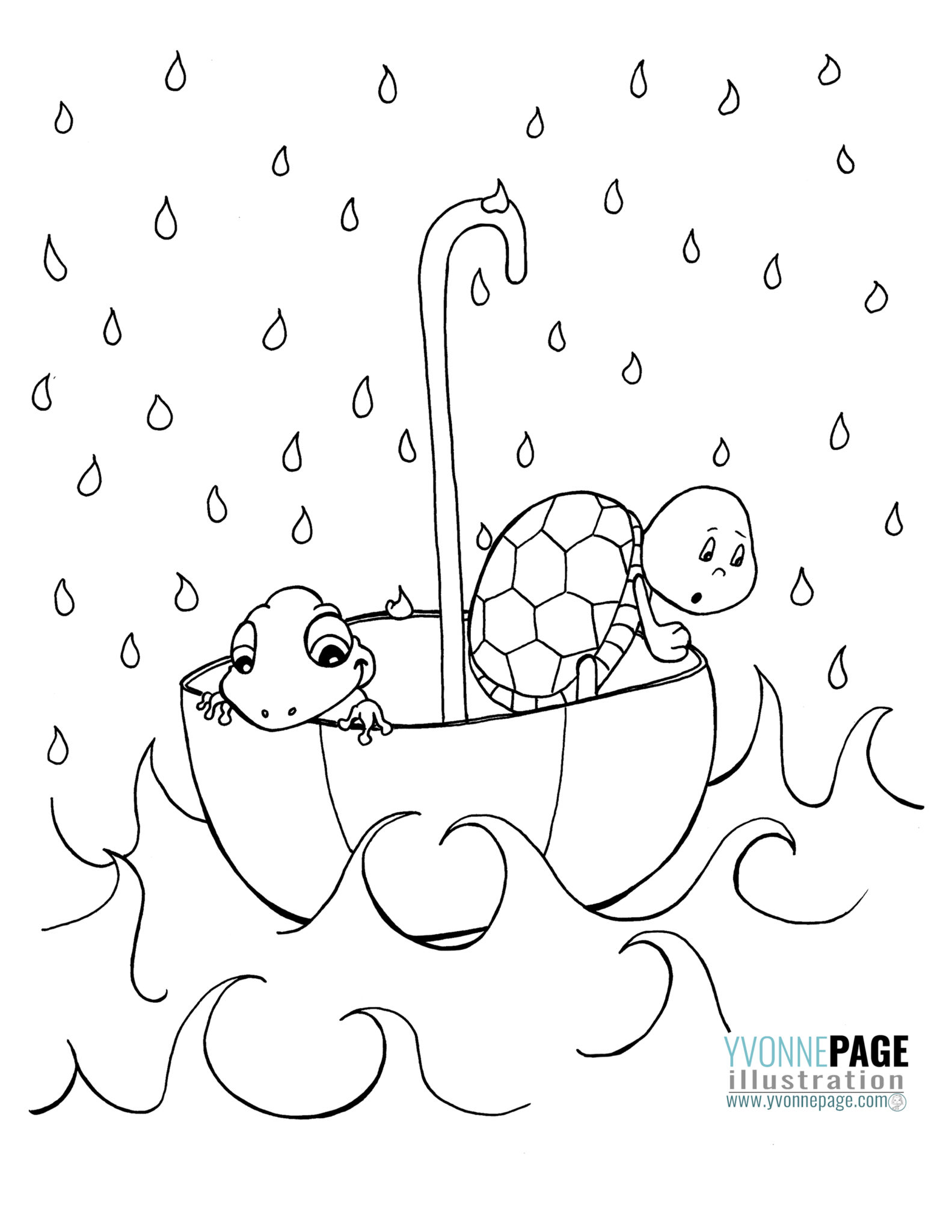 1583x2048 Daring April Showers Coloring Pages