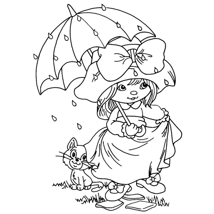 736x736 April Showers Coloring Pages