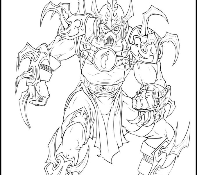 678x600 Shredder Coloring Pages Kids Coloring