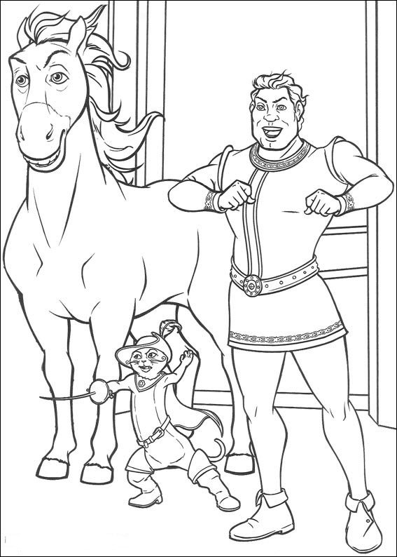 567x794 Shrek Coloring Pages