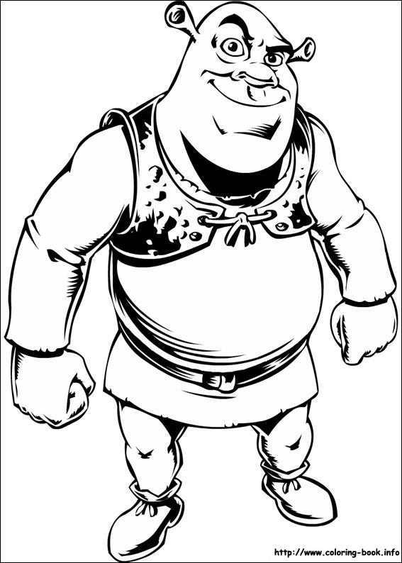 567x794 Shrek Coloring Pages On Coloring