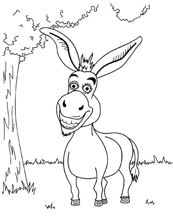564x730 Shrek Movie Character Donkey Coloring Pages