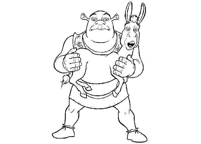 700x500 Unique Comics Animation Top Shrek Coloring Pages