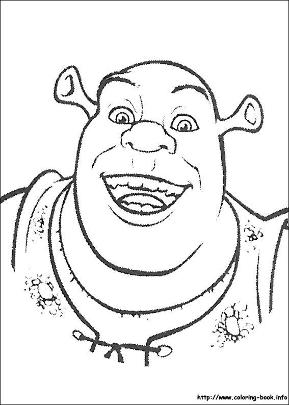 567x794 Shrek Coloring Picture Coloring Pages Shrek, Kids