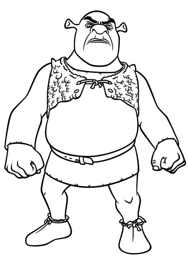 Shrek Christmas Coloring Pages at GetDrawings | Free download