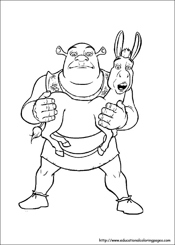 567x794 Shrek Coloring Pages For Kids