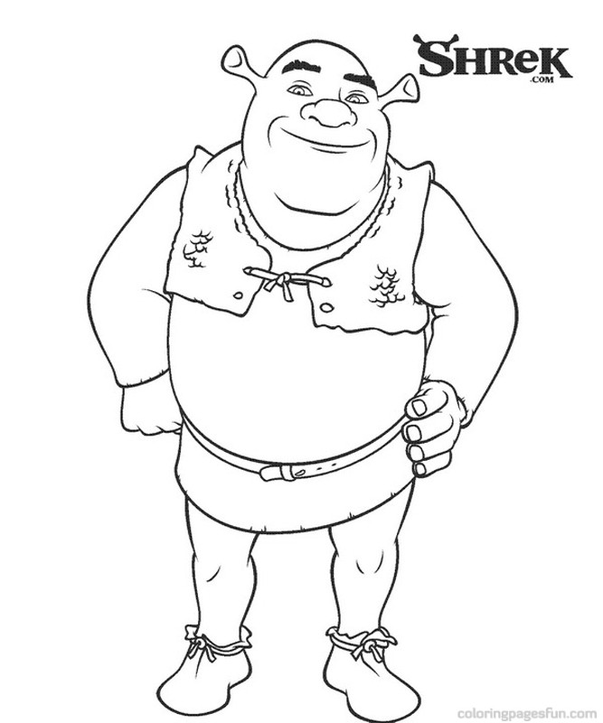 667x800 Shrek Coloring Pages