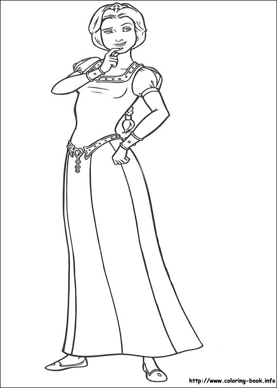 567x794 Shrek Coloring Pages On Coloring
