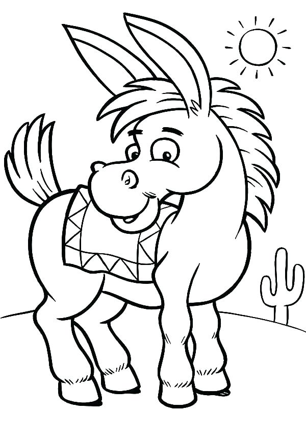 Shrek Donkey Coloring Page at GetDrawings | Free download