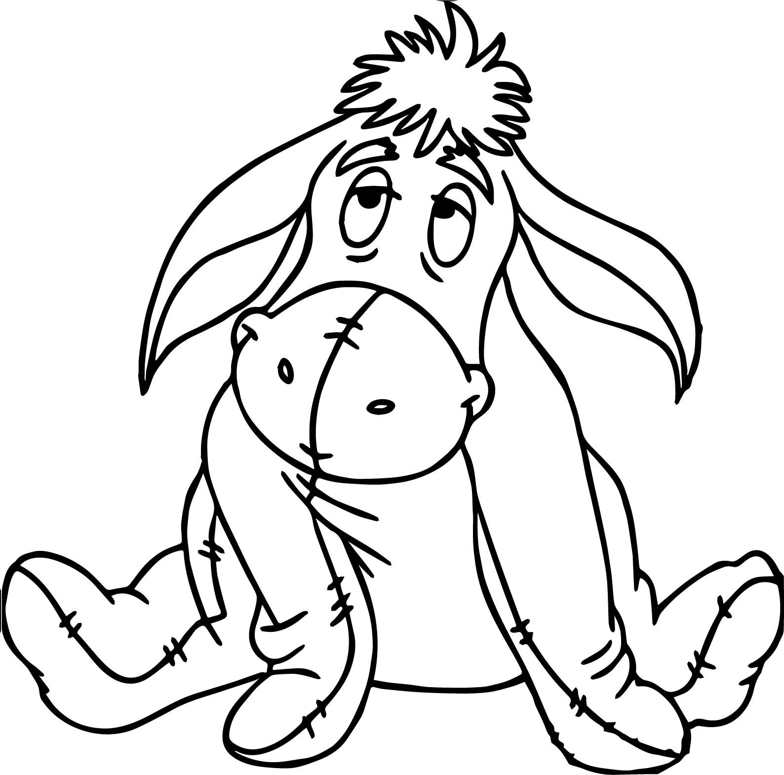 1588x1570 Shrek And Donkey Coloring Pages For Kids Unique Winnie The Pooh