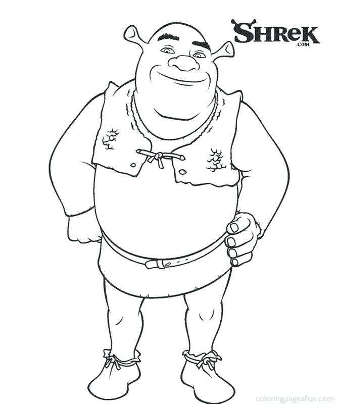667x800 Shrek Coloring Page Coloring Page Of Shrek Dragon Coloring Pages