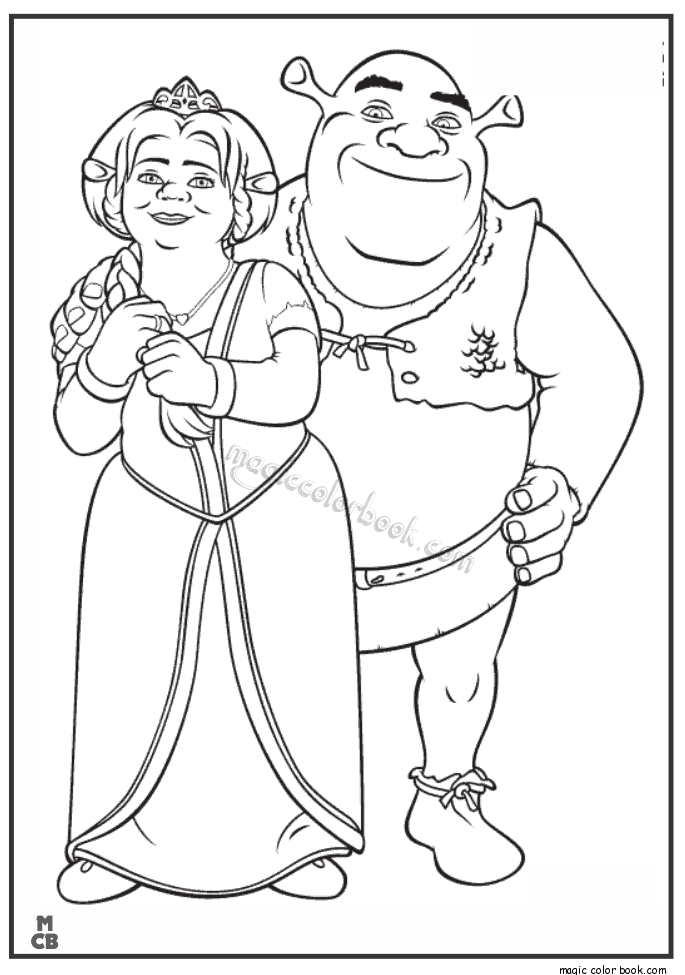 685x975 Shrek Coloring Pages