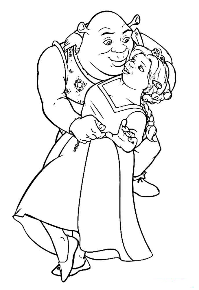 688x1000 Shrek Coloring Pages