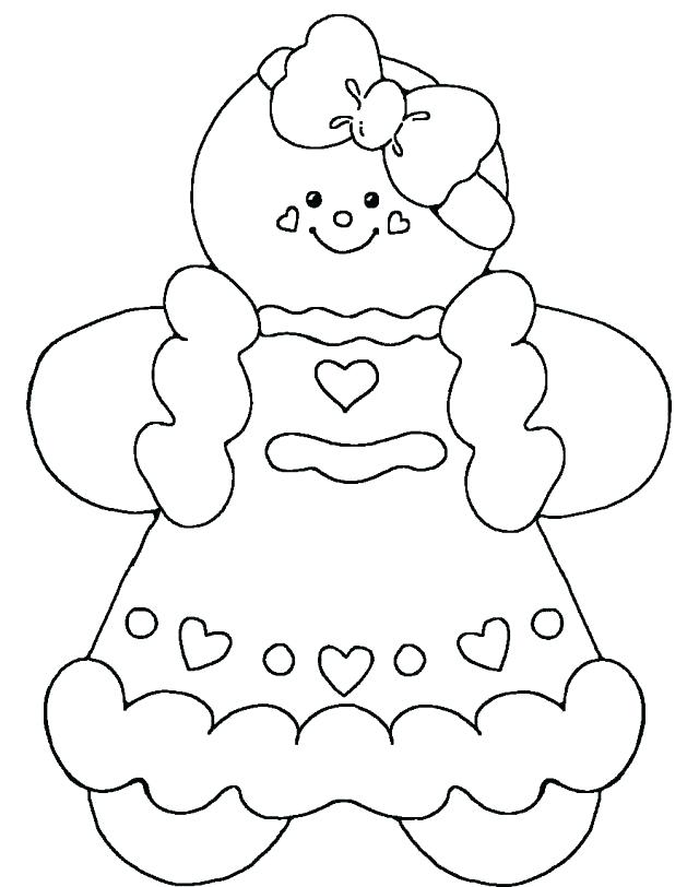 640x812 Gingerbread Man Coloring Pages Gingerbread Man Color Page