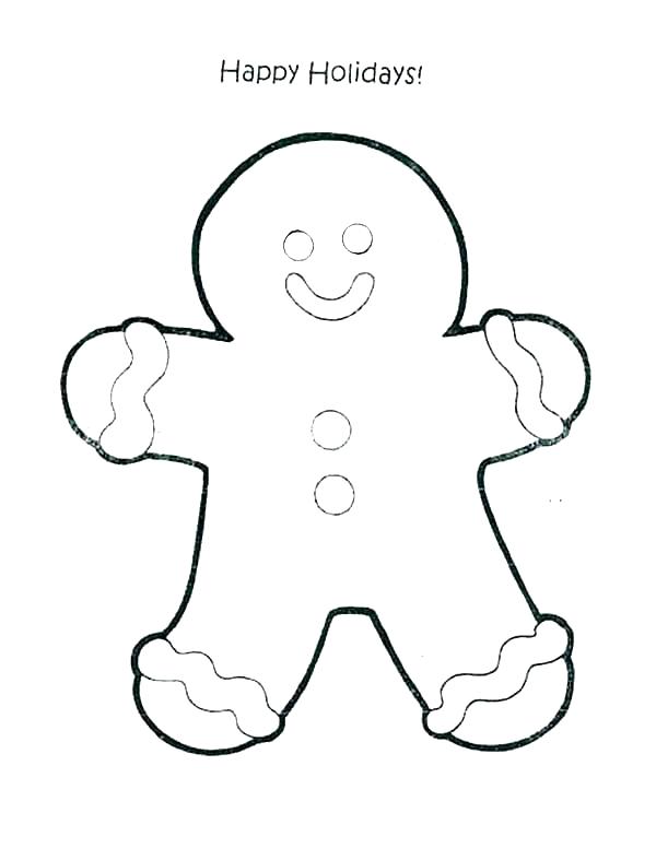 600x787 Free Printable Gingerbread Man Coloring Pages For Kids Gingerbread
