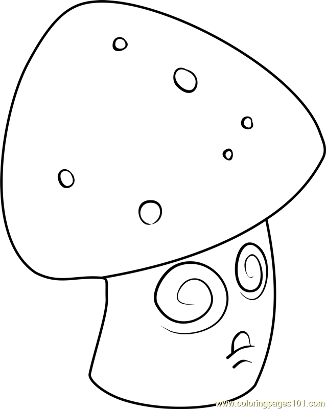 638x800 Hypno Shroom Coloring Page