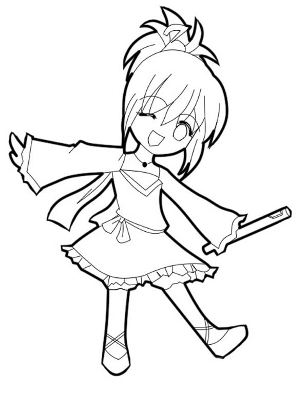 600x800 Cute Shugo Chara Chibi Drawing Coloring Page