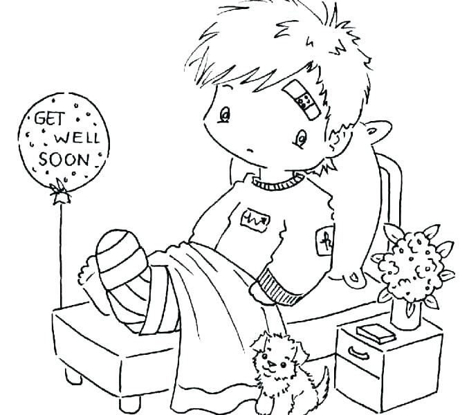 678x600 Sick Coloring Page