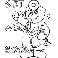 230x230 Top Free Printable Get Well Soon Coloring Pages Online