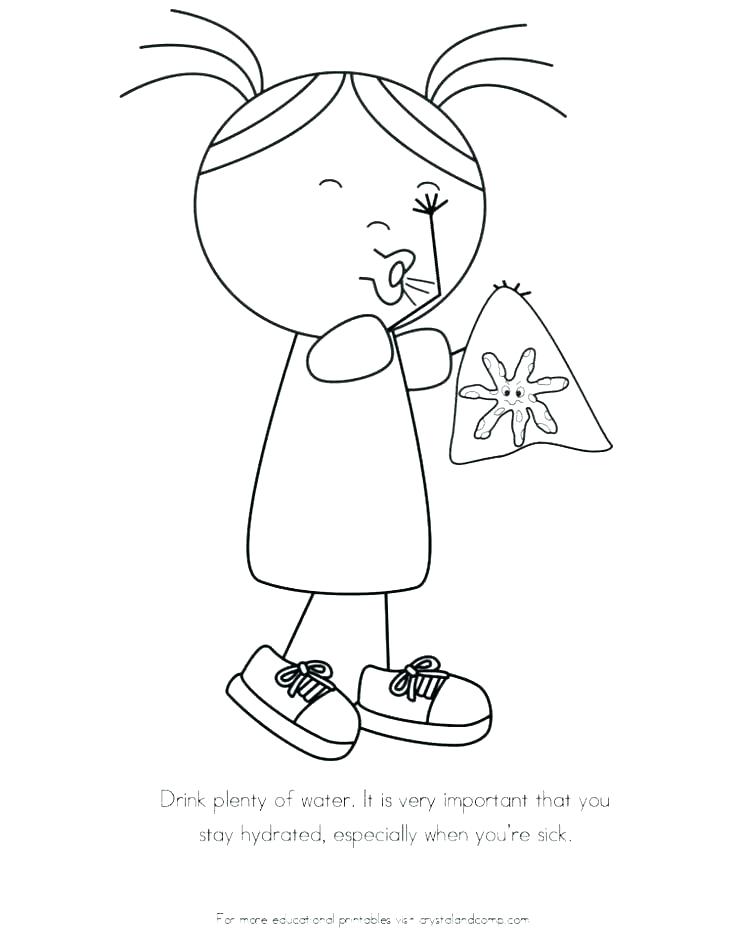 736x951 Germs Coloring Pages The Foot Book Coloring Pages Sick Coloring