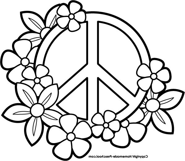 599x522 Peace Sign Coloring Pages New Coloring Pages Peace Signs Coloring